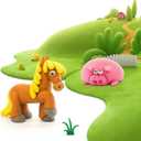 Air Dry Clay Kit 50 Colors with Tools, DIY Magic Modeling Clay for Kids Crafts, Soft and Non-Sticky, Birthday Christmas Gift for Boys Girls Teens (50 Colors)