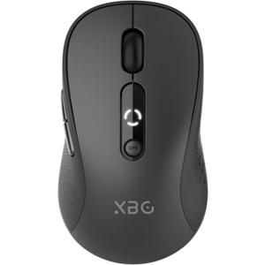 XBG B15 Tri-Mode Wireless Mouse, Bluetooth 5.0/4.0 & 2.4G, 5 Adjustable DPI, Type-C Rechargeable with 3-Level Battery Indicator, Ergonomic Silent Design for Office/Laptop/Travel