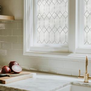 Artscape Old English | Privacy Window Film with Textured Leaded Glass Pattern | Non-Adhesive & UV Protection | Easy to Apply & Removable | 36 x 72 Inches | Made in USA