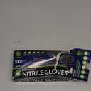 Black Nitrile Gloves, Food Safe Disposable Gloves Latex Free, Rubber Gloves Powder Free for Cooking, Kitchen Clean (01-black(small 100))