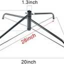 MNKXL 28 Inch Christmas Tree Stand for 4 to 10ft Christmas Trees, fits 1.3 inch Pole, Folding Christmas Tree Stand