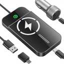 Wireless CarPlay Adapter with Magnetic 15W Fast Charging for iPhone 17/16/15/14/13/12 Series Wired to Wireless CarPlay Converter, Seamless Auto-Reconnect Plug & Play