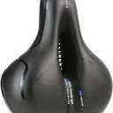 Bike Seat Saddle Bicycle Seat Cushion Soft PU Leather Non-Slip Bicycle Saddle Breathable Replace Mountain Bike Seat, Road Bike Seat, Folding Bikes and Most Other Bicycles (Black&Blue)