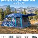 TIMBER RIDGE 10 Person Instant Cabin Tent for Camping, Setup in 60s, Blue, 10 Person