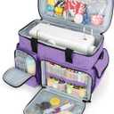 CURMIO Sewing Machine Case, Universal Travel Bag Compatible for Singer, Brother, Janome and most standard sewing machines, Purple(Bag Only)
