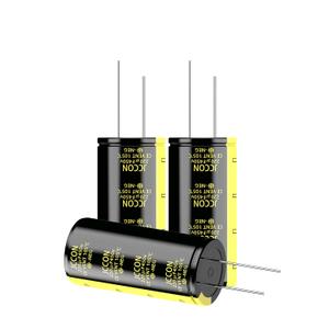 2-Pack 450V 220uF Premium Quality Low ESR Electrolytic Capacitors 22x45mm (0.87x1.78in), 450Volt 220MFD High-Frequency Caps with Superior Performance (450V Black-gold)