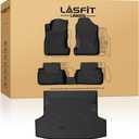 LASFIT Floor Mats & Cargo Mat Fits for Subaru WRX 2026 2025 2024 2023 2022, All Weather TPE Custom Fit Easy Clean Durable No-Curling Floor Liners for WRX 2022-2026 Car Mats & Trunk Mats, Black