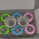 Matyz 6-PACK Breast Milk Storage Bottles (8 Ounce, 3 Colors) - Wide Neck Breastmilk Collection and Storage Bottle - Formula Storage Bottles Compatible With Medela Avent Spectra Pumps