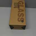 42oz Glass Water Bottles with Straw Half Gallon Large Motivational Water Bottle with Time Marker Sports Water Bottles with Silicone Sleeve and Handle Lid Water Jug for Gym Workout (Dark Blue)