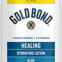 Gold Bond Healing Hydrating Body Lotion with Aloe, Moisturizer for Dry to Extra Dry Skin, 24-HR Hydration to Soothe & Comfort, Non-Greasy, Dermatologist-Tested, Light Scent, 24 Oz Family Size Pump