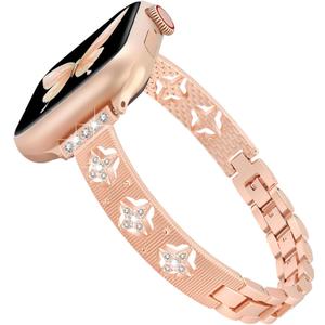 CAGOS Thin Bands Compatible with Apple Watch Bands for Women 38mm 40mm 41mm 42mm 44mm 45mm 46mm, Slim Bracelet Bling Dressy Metal Straps for iWatch Band Series 10 9 8 7 6 5 4 3 2 1 SE