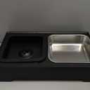 URPOWER 2in1 Elevated Dog Bowls 4 Height Adjustable Raised Dog Bowls with No Spill Water Bowl and Stainless Steel Food Bowl NonSlip Stand for Small Medium Large Dogs