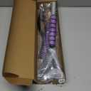 27 Snow Brush and Detachable Ice Scraper for Car Windshield, Car Ice and Snow Scraper and Brush Set, Ergonomic Foam Grip,Suitable for Cars SUVs and Trucks Vehicle(Durable Aluminum, PVC Brush, Purple)