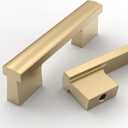 Asidrama 10 Pack 3 Inch(76mm) Champagne Bronze Cabinet pulls Kitchen Cabinet Handles, Kitchen Cabinet Hardware for Cupboard Drawer Pulls