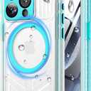 for iPhone 15 Pro Max Waterproof Case with Magsafe, Built-in [Camera & Screen Protector] [Lanyard], IP68 Water Proof Full Body Dustproof Heavy Duty Frosted Protective Phone Cover, 6.7" Teal