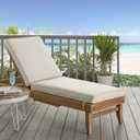 Outdoor/Indoor Chaise Lounge Cushion, 78 x 21 x 3 in, Canvas Cloud