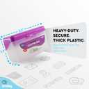 Emraw Index Card Holder 3 x 5 Index Card Case Holds up to 250 Cards Ideal for Filing Notes, Addresses & Recipes, Grey, Pink, Purple, Blue  (Pack of 4)