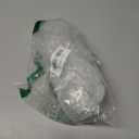 Glass Mouthwash Dispenser for Bathroom, 8.8 oz Refillable Mouthwash Container With Lid Cup, Small Clear Mouthwash Bottle for Countertop (White 1P)