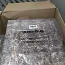 GENIMO 8x10 Area Rugs for Living Room, Machine Washable Non Slip Vintage Rugs, Low Pile Lightweight Chenille Print Rug for Bedroom, Dining Room, Home Office, Light Taupe Brown