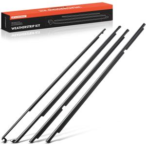 A-Premium 4PCS Window Molding Trim Weather Stripping Kit Compatible with Toyota Corolla 1995-2002, Door Glass, Replace 7572002050, 7573002040