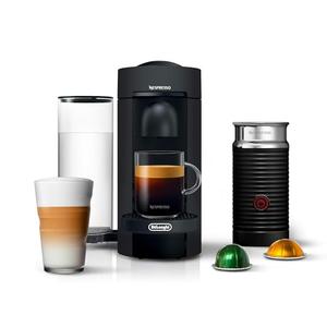 Nespresso Vertuo Plus Deluxe Coffee and Espresso Maker by De'Longhi, Matte Black with Aeroccino Milk Frother
