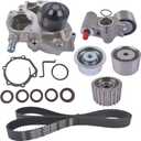 Engine Timing Belt Water Pump Kit Replacement for 2006-2012 Subaru Forester, Impreza, Legacy, Outback EJ253 2.5L H4 Engine # TKF-006 TCK304 TCKWP304A 21111AA280