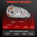 Headlight Assembly Compatible with 2013-2021 Kenworth T680