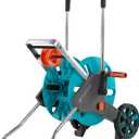 Gardena (18515) CleverRoll (1/2" Medium) Frost-Proof Hose Cart, Includes 66' 1/2" Hose, for Convenient Hose Storage and Watering, Hose Included