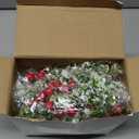 WILLBOND 8 Pieces 9.5" Mini Christmas Wreaths for Kitchen Cabinet Small Christmas Candle Rings Red Berries Wreath Pillar Candle Rings Xmas Hanging Garlands for Front Door Fireplace Window Decor