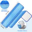 4-Pack 18 Inch Microfiber Mop Pads Compatible with Bona, Washable Reusable
Compatible With Bona And Similar 18" Mops; Dual-Sided Microfiber For Wood, Tile, Laminate, Vinyl And Stone Floors