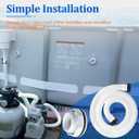 SP1023 1-1/2-Inch FIP Inlet Return Fitting with Hose, Above Ground Pool Inlet Return Fitting with Locknut Gasket Famale Inlet Pipe (FIP) for Hayward SP1023 Swimming Pool Inlet Return Fitting