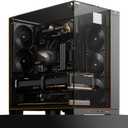 Thermalright A70 Vision ATX Gaming case |Three Sides Without Stands,Panoramic Glass Panel |8 Fan Slots |Tower-Style Computer case |Equipped with Type-C Interface |Comes with a 9.16-inch LCD Display |
