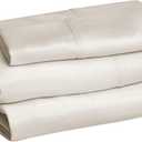 Amazon Basics Lightweight Super Soft Easy Care Comfortable Breathable Brushed Microfiber 3-Piece Bed Sheet Set with 14-Inch Deep Pockets, Wrinkle Resistant, Twin XL, Beige, Solid
