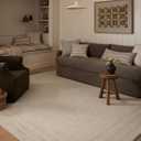 Loloi Amber Lewis Windsor Collection WIN-01 Ivory/Spa 2'-3" x 3'-9" Accent Rug