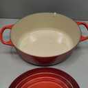 Le Creuset Enameled Cast Iron Signature Oval Dutch Oven, 9.5 qt., Cerise