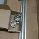 TONIAL Curtain Rods for Windows 28 to 48 Inches, Telescoping Splicing 3/4 Curtain Rod 32 to 43 Inch, Decorative Single Drapery Rod with Acrylic Finial, Nickel