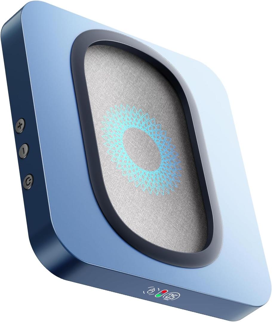 Vaydeer Enlarged Turntable Mouse Mover, Max 3 Mouse Jiggler with Adjustable Intervals User-Friendly Buttons and LED Display Mouse Shaker Wiggler to Keep Your PC Awake (Coil)