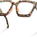 livho Oversized up to 99% Blue Light Blocking Glasses for Woman - Rectangle Fashion Glasses for Computer, Chic Preppy Frame