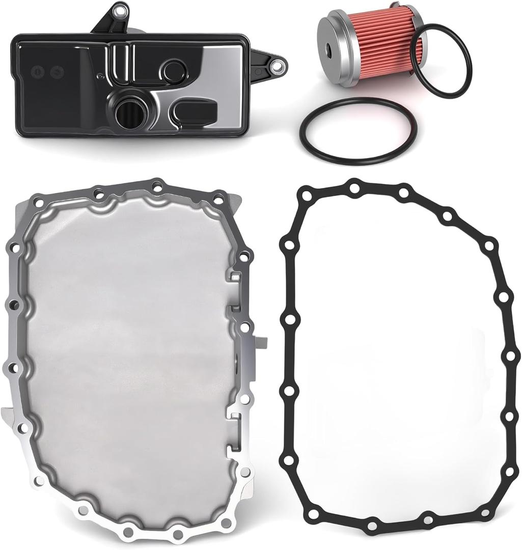 Auto Transmission Filter & Pan Gasket Kit+Transmission Oil Pan with Drain Plug,for Honda Civic 1.5L 1.8L 2.0L L4 2014-2019,#OE:21814-5T0-000 25420-5T0-003 25450-P4V-013 21151R3W000