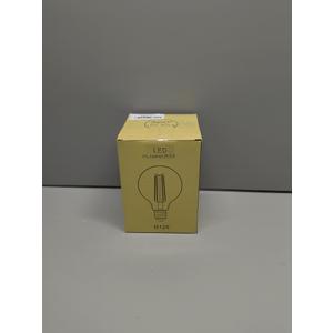 LED Large Globe Light Bulb Dimmable E26, G40 LED Bulb Warm White 2700K, G125 Round Bulbs for Light Fixture, Coated Inside White Glass Filament Lights, 60 Watt Equivalent, 1 Pack (2700K)