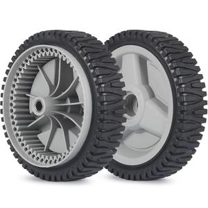 GICOOL 532401274 401274X460 532411081 Replacement Front Drive Wheels, 8 Inch Wheels for Husqvarna AYP Craftsman Lawn Mower, Pack of 2
