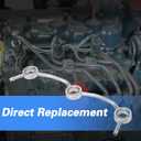 FUSCH Fuel Overflow Pipe Assembly Compatible with Kubota D722 D782, Fuel Return line Replace# 15862-42502, Fuel Injector Over Flow Pipe for B7300 BX1800 G1700 G1800 G1900 GL11000 K008 U10 U15 ZD1011