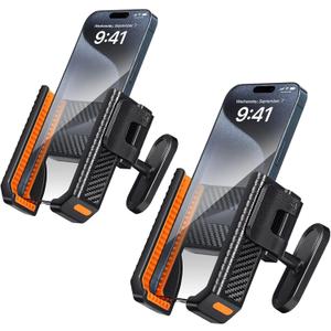 Magnetic Golf Cart Phone Holder, 360° Rotation Golf Cart Magnetic Phone Mount for Cellphone Golf Cart, Golf Cart Accessory & Great Gift (1PCS, Orange)