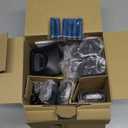 Panasonic Cordless Phone with Answering Machine, Advanced Call Block, Bilingual Caller ID and High-Contrast Display, Expandable System with 3 Handset Cordless Telephones - KX-TGD833M (Metallic Black)