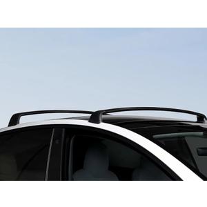 Roof Rack Cross Bars for Tesla Model Y Juniper 2020-2027 | 2PCS Aluminum Heavy Duty 165lbs Cargo Carrier for Kayak Bike Ski Luggage, Matte Black