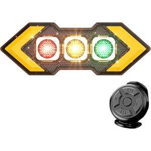 Bicycle Turn Signals, USB Rechargeable Bike Tail Light with 5 LEDs, 6 Lighting Modes, Smart Brake Sensing,Auto Brake Light, Dual Mounting Options, USB-C Charging