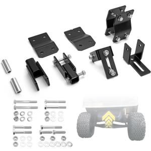 4" Yamaha G2 G9 Golf Cart Lift Kit, 4 Inch Front and Rear Suspension Lift Block Kits for 1985-1994 Yamaha G2/G9 Gas & Electric Golf Carts, Heavy Duty Steel Raise Kit Fits Up to 20" Off-Road Tires