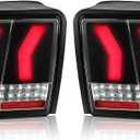 HECASA LED Tail Lights Compatible with 1999-2004 Ford Mustang Replacement for FO2819109 FO2818109 with Clear Lens Turn Signal Rear Lamp Left & Right Side