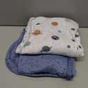 Hudson Baby Unisex Baby Cotton Long-Sleeve Wearable Sleeping Bag, Sack, Blanket (12-18 Months, Space)