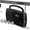GPX R633B Portable Shortwave AM/FM Clock Radio (Black)